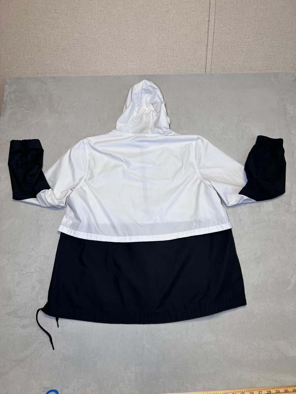 Nike Jacket Womens Small White Sportswear Repel Woven Windbreaker Hooded - Picture 11 of 14
